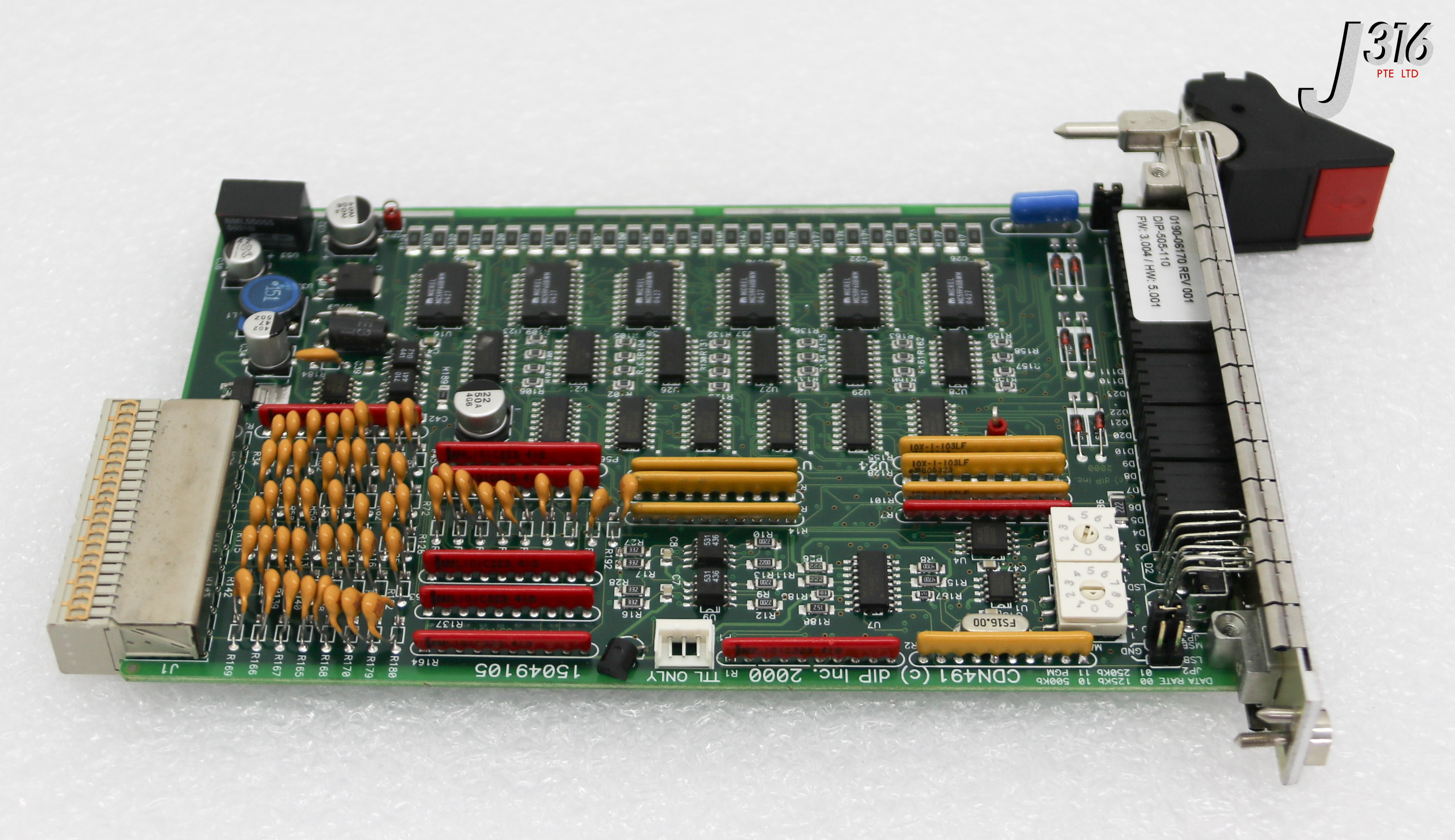 35818 APPLIED MATERIALS PCB, DIP CDN491-AB-1 DEVICENET 48 DIGI 3U